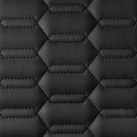 Экокожа стёганая «intipi» Lamborghini (чёрный/чёрный, ширина 1.35 м, толщина 5.85 мм)