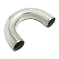 Алюминиевая труба ∠180° Ø50 мм (длина 300 мм)