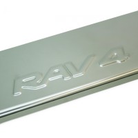 Накладки на пороги Toyota RAV-4 (2013-2014) штамп